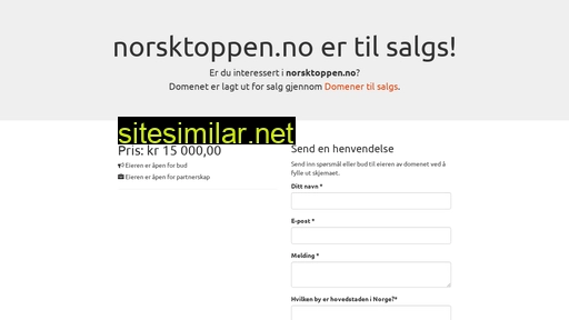 norsktoppen.no alternative sites