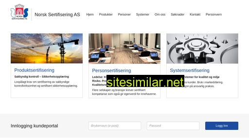 norsksertifisering.no alternative sites