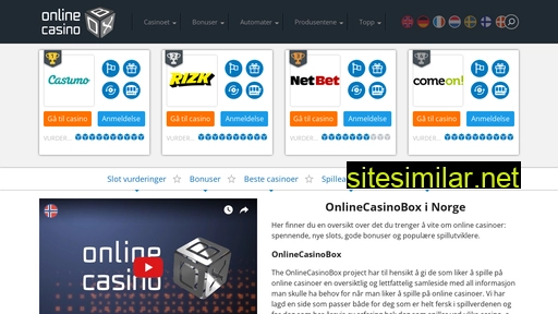 onlinecasinobox.no alternative sites