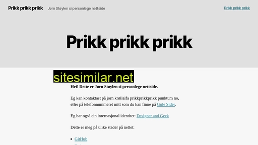 prikkprikkprikk.no alternative sites