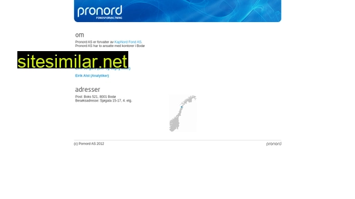 pronord.no alternative sites