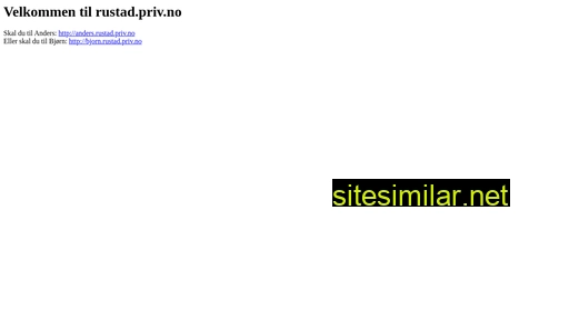 rustad.priv.no alternative sites