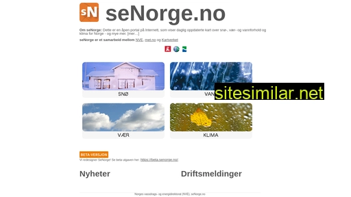 senorge.no alternative sites