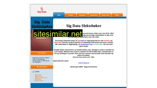 sigdata.no alternative sites