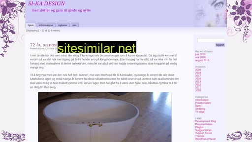 sikadesign.no alternative sites