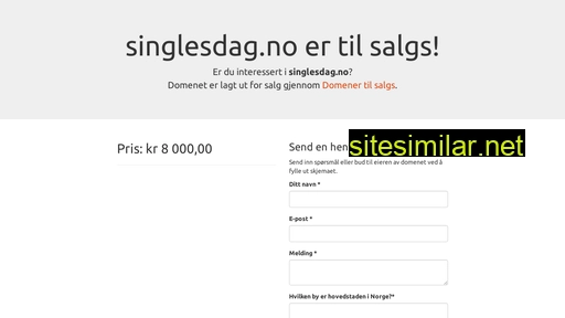 singlesdag.no alternative sites