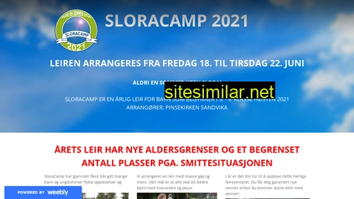 sloracamp.no alternative sites
