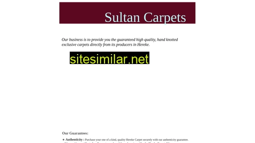 sultancarpets.no alternative sites