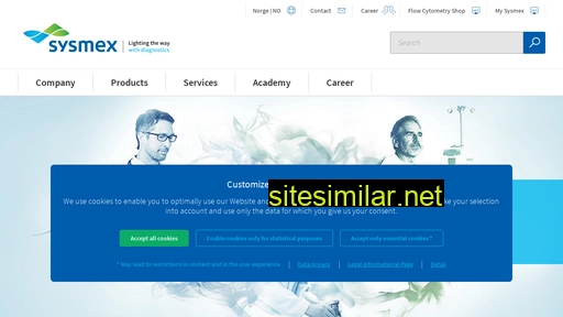sysmex.no alternative sites