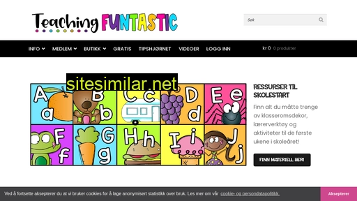 teachingfuntastic.no alternative sites