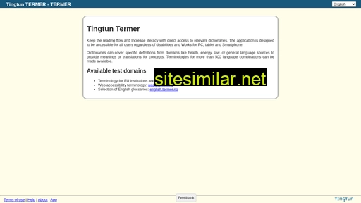termer.no alternative sites