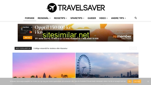 travelsaver.no alternative sites