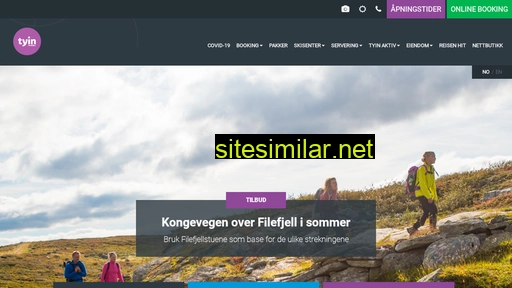 tyinfilefjell.no alternative sites