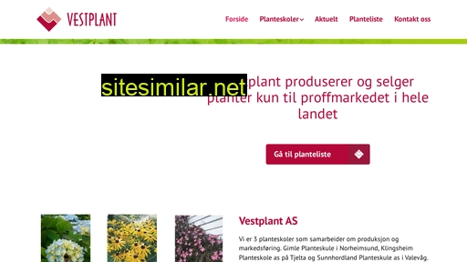 vestplant.no alternative sites