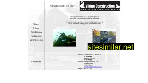 vikingconstruction.no alternative sites