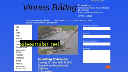 vinnesbaatlag.no alternative sites