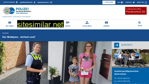 mettmann.polizei.nrw alternative sites