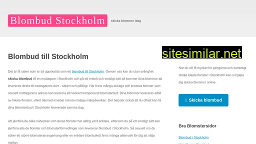 blombudstockholm.nu alternative sites