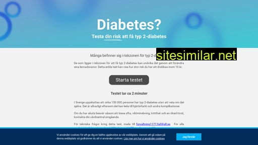 diabetesrisktest.nu alternative sites
