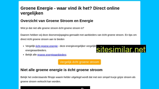 groeneenergie.nu alternative sites