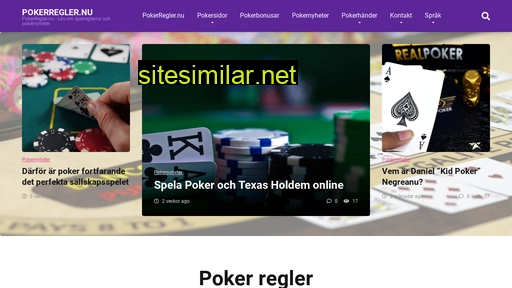 pokerregler.nu alternative sites