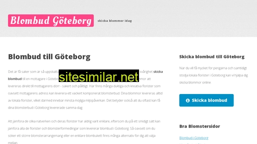 Blombudgöteborg similar sites