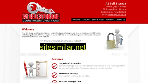 a1selfstorage.co.nz alternative sites