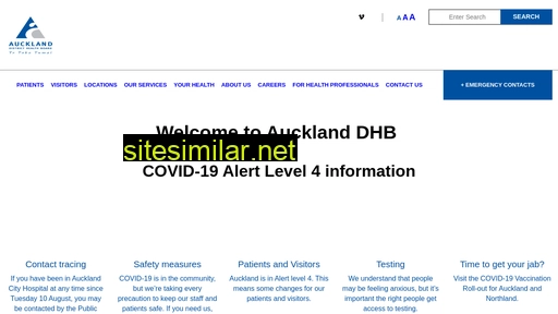 adhb.govt.nz alternative sites