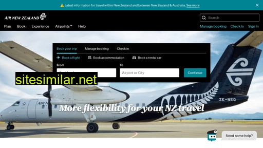 airnewzealand.co.nz alternative sites