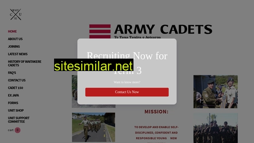 armycadets.co.nz alternative sites