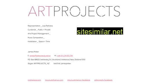 artprojects.net.nz alternative sites