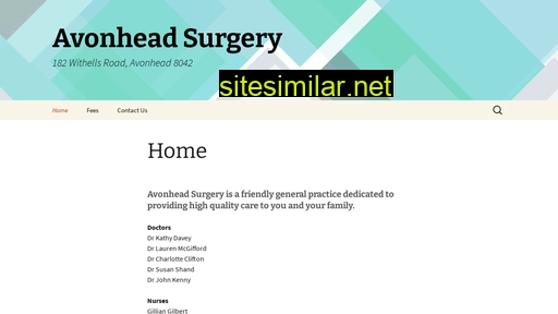 Avonheadsurgery similar sites