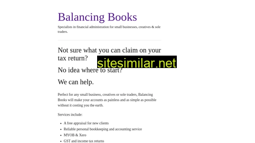 balancingbooks.co.nz alternative sites