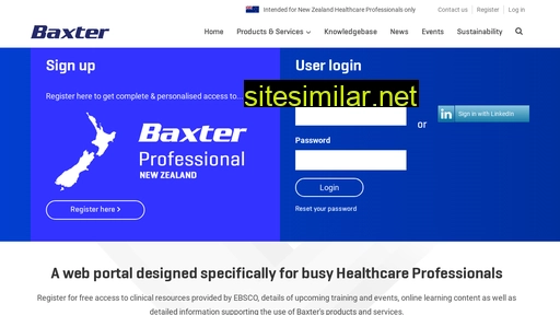 Baxterprofessional similar sites