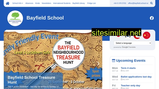 bayfield.school.nz alternative sites