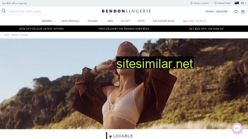 bendonlingerie.co.nz alternative sites