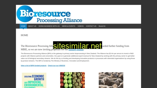 bioresourceprocessing.co.nz alternative sites