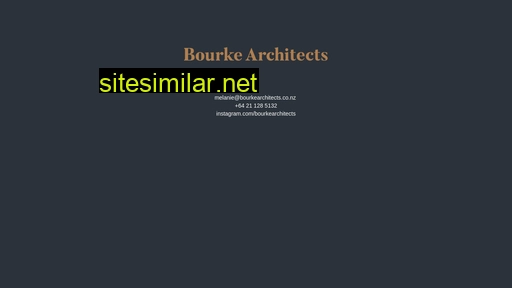 bourkearchitects.co.nz alternative sites