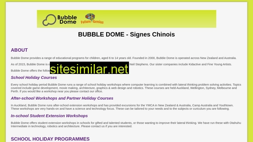 bubbledome.co.nz alternative sites