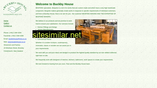 buckbyhouse.co.nz alternative sites