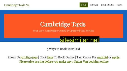 cambridgetaxis.co.nz alternative sites