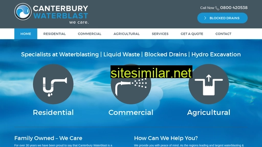 Canterburywaterblast similar sites