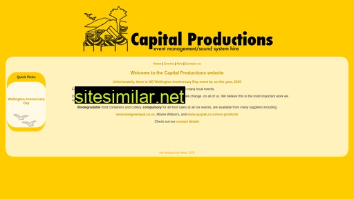 capitalproductions.co.nz alternative sites