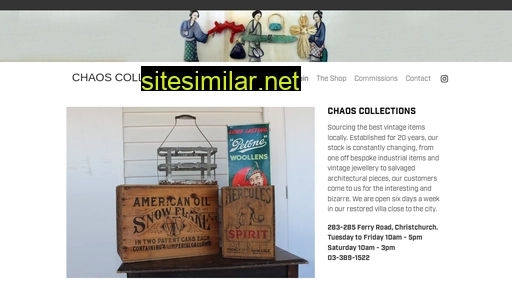chaoscollections.co.nz alternative sites