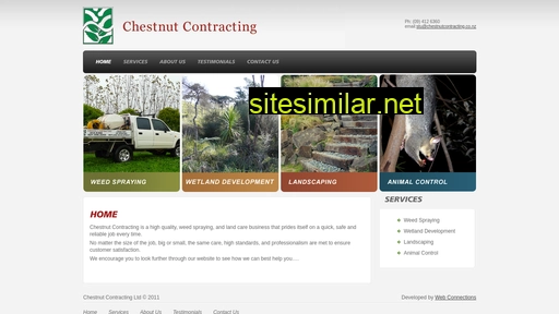 chestnutcontracting.co.nz alternative sites