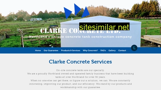 clarkeconcretetanks.co.nz alternative sites