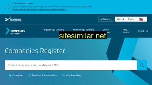 companies-register.companiesoffice.govt.nz alternative sites