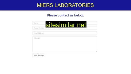 contactmierslabs.co.nz alternative sites