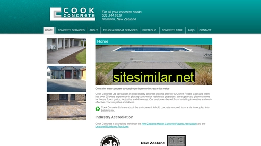 cookconcrete.co.nz alternative sites