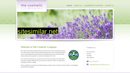cosmeticcompany.co.nz alternative sites